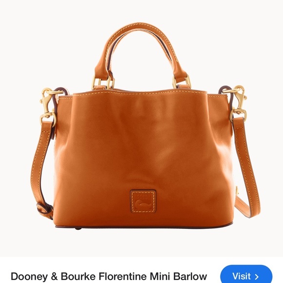Dooney & Bourke Mini Bag in Tan with Structured Shape and...